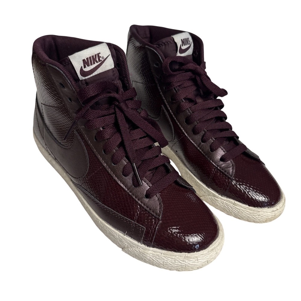 Nike Blazers Mid Women 7 Purple Snakeskin Premium sneaker Shoes 685225-600